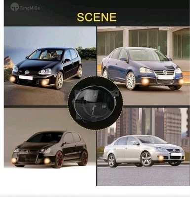 Par de luces antiniebla para Volkswagen GTI 2006-2009/Jetta 2006-2010 lentes de humo con bombillas Foto 1 de 4