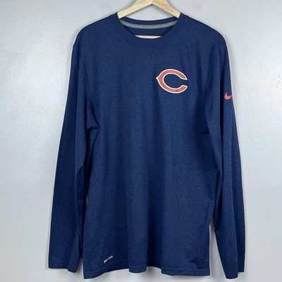 Camiseta de manga larga Nike Dri-Fit para hombre NFL On Field Apparel Chicago Bears talla L Foto 1 de 4