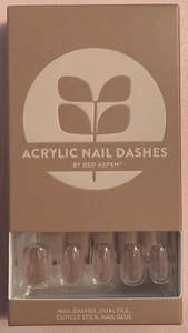 Prensa de álamo rojo en uñas, acrílico corto Squoval, Matilda magnética - Imagen 1 de 5