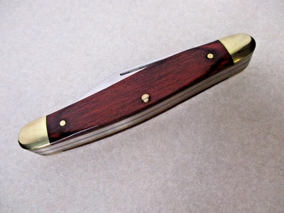 Cuchillos vintage Camillus EE. UU. 7 Stockman 3 hojas escamas madera Foto 1 de 4