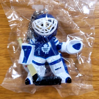 Toronto Maple Leafs Keychain Resin Vintage Lil' Sports Brat Blue Goalie Key Ring - Image 1 of 4