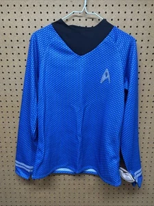 Star Trek Blue Spock Uniform Shirt With Pointy Ears Adult Small Rubie's Costume - Picture 1 of 10