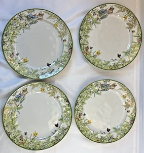 Pottery Barn Beatrix Potter Peter Rabbit Dinner Plates - SET OF 4 - Picture 1 of 15
