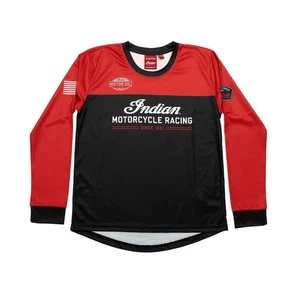 Polaris Youth eFTR Racing Long Sleeve T-Shirt, Red/Black - Picture 1 of 2
