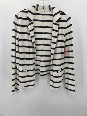 Chaqueta abierta a rayas Caslon blanca talla XS de segunda mano Foto 1 de 3