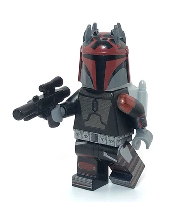The Mandalorian Warrior Custom Printed on official LEGO Star Wars W/CAC helmet - Image 1 of 4