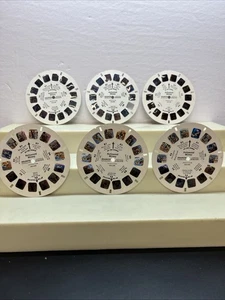 COOL VINTAGE VIEW-MASTER 3D REELS SET Of 6 MICKEY MOUSE HOLLYWOOD MICKEY W24 - Picture 1 of 7