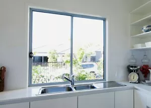 ALUMINIUM WINDOW, WITH FLY SCREEN, 1810 x 1200H, L-R, WHITE,NEW, IN STOCK - Picture 1 of 1
