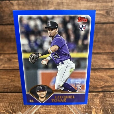 Ezequiel Tovar 2023 Topps Archives Rookie Card RC 2003 Design #217 Colorado - Image 1 of 2