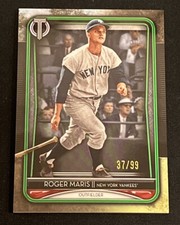 2020 Topps Tribute Green Parallel /99 Roger Maris #67 New York Yankees SP