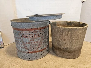 Vintage Falls City Air Breather Minnow Fishing Bait Bucket with Fiber Insert - Picture 1 of 18