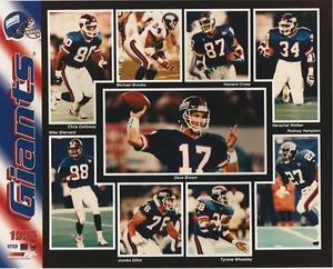 NEW YORK GIANTS 1995 COLLAGE 8X10 COLOR PHOTO - Picture 1 of 1