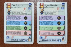 Pixel Tactics Promos Cards Dice Tower 2014 Zee Garcia & Ryan Metzler MINT