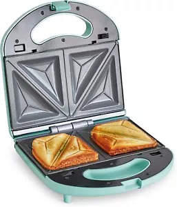 Electric Panini Press Grill and Sandwich Maker, Healthy Ceramic Nonstick Plates - Picture 1 of 8
