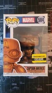 Capitán América Funko Pop | Marvel | #584 | Entertainment Earth (Exclusivo) - Imagen 1 de 4