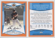2008 Bowman Prospects Orange /250 Anthony Martinez #BP15