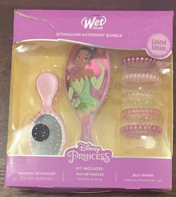 Wet Disney Princess Tiana Limited Ed. Detangling Accessory Bundle Brush 7pcs - Image 1 of 3