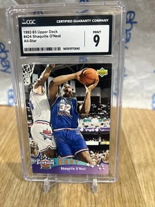 1992 Upper Deck #424 Shaquille O'Neal RC Cgc 9 MINT 867  Graded - Picture 1 of 4