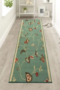 Runner per scale verde floreale taglia personalizzata antiscivolo - Foto 1 di 4