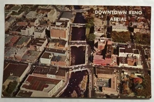 Aerial View Of Downtown Reno Postcard (G1) - Picture 1 of 2