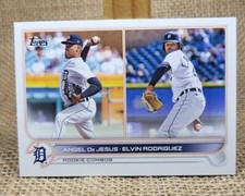2022 Topps Update Rookie Combos De Jesus Rodriguez Baseball Card US162 Tigers