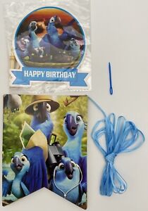RIO 2 MOVIE Bird Birthday Party Supplies: Cake & Cupcakes Topper, & Banner