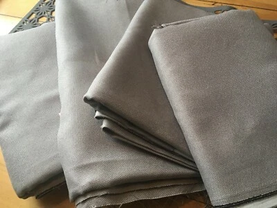 GREY WOVEN CURTAIN / UPHOLSTERY / CUSHION FABRIC- VERY LARGE FABRIC 3m - Image 1 of 4