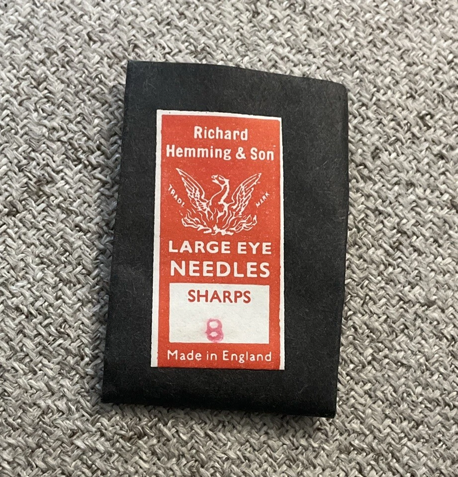 Richard Hemming & Son SHARP Size 8 Large Eye Needles - Image 1 of 1