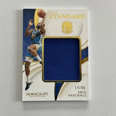 2019-20 IMMACULATE PATCH ERIC PASCHALL Numbered 14/99! The Standard Rookie Card - Image 1 of 2