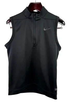 Nike Golf Performance Vest Mens Small Black Therma 1/4 Zip AQ0816 - Image 1 of 4