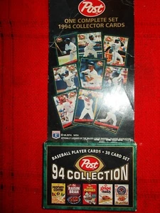 1994 Post Cereal Collectors Series Baseball Karten in Box 30 Karten - Bild 1 von 2