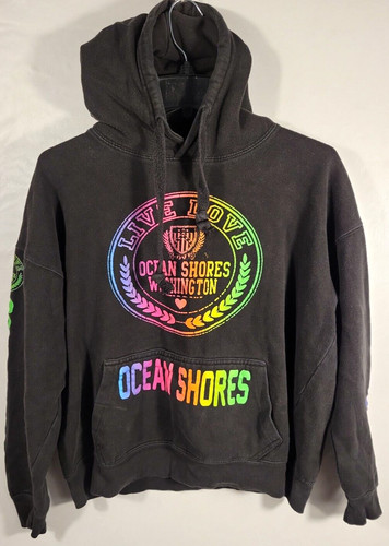 VETEMENTS Felpa con cappuccio donna abbigliamento popolare Ocean Shores WA Live Love taglia M