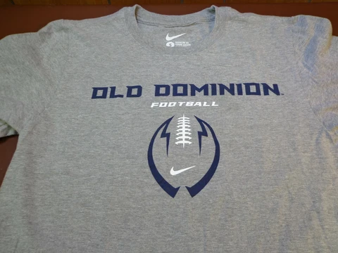 Nike Old Dominion Monarchs Football Gray T Shirt   Small  Regular Fit    L15 Cover