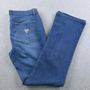 Vintage Guess Jeans Womens 31 Juniors Medium Wash Bootcut Stretch Lightweight - Picture 1 of 12