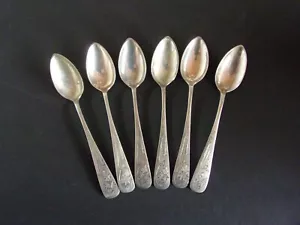 6 ANTIKE KAFFEE-TEE-LÖFFEL 800er SILBER - Bild 1 von 12