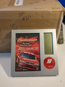 WinCraft Racing NASCAR Kasey Kahne #9 Budweiser Team Desk Clock Time Date Temp - Picture 1 of 5