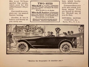1917 Mitchel Motors Sixes Automobile Car Fancy Outing Racine WI Antique Print Ad - Picture 1 of 7