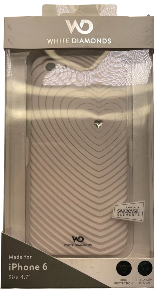 White Diamonds Crystal Heartbeat Case for iPhone 6, White - Image 1 of 4