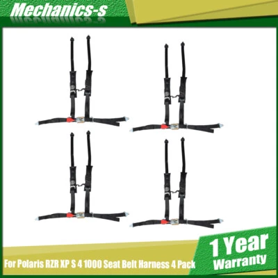 Ajuste para Polaris RZR XP S 4 1000 arnês de cinto de segurança pacote com 4 novo 4 pontos 2" acolchoado - Imagem 1 de 4