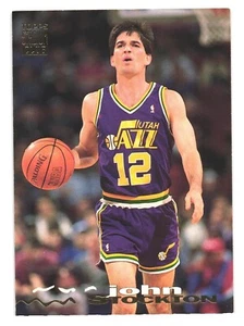 1993-94 Topps Stadium Club NBA Basketball Utah Jazz John Stockton - Bild 1 von 2