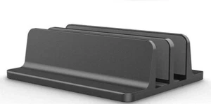 Universal Laptop Vertical Stand Dual Desktop Stand Adjustable Notebook Stand - Picture 1 of 4