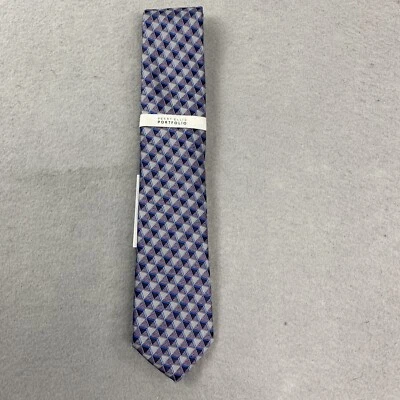 Corbata Portafolio Perry Ellis Para Hombre Púrpura Geométrica Dunstan Geo Poliéster Foto 1 de 4