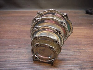 Antique William Meyers ? Sterling Miniature Dollhouse 6 Piece Tray lot - Picture 1 of 7