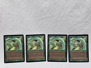 Craw Wurm Beta Green Common MAGIC THE GATHERING CARD × 4 Cards - Picture 1 of 6