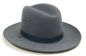 Stratton F42 Felt Self Forming Campaign Sheriff State Trooper Hat Sz 6-3/4 - Picture 1 of 12