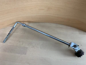 GRETSCH 50s 60s Vtg CYMBAL L-ARM Telescoping Ride Mount Holder Part Round Badge - Picture 1 of 8