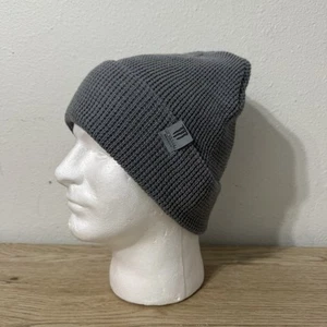 Monster Energy Gray Knit Foldover Beanie OSFM Y2K Skater Waffle Knit - Picture 1 of 9