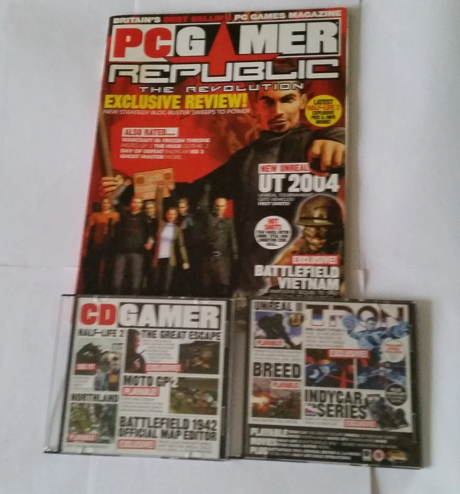 PC Gamer Magazine - Issue 125 August 2003 - Includes 2 Games Disks - Image 1 of 1