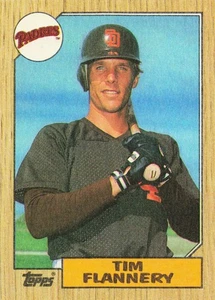1987 Topps Baseball Tim Flannery San Diego Padres #763 - A - Picture 1 of 2