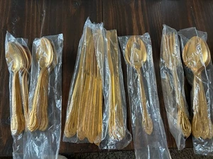 Japan Cutlery  Gold Plate Stainless Flatware 39 Pieces - Picture 1 of 3